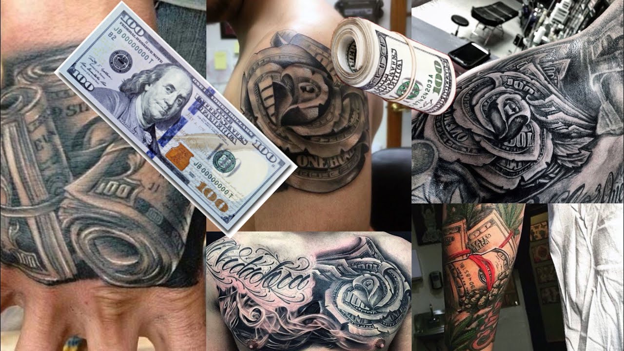 Top $ USA Rose Money Tattoo Ideas - [Inspiration Guide 2020]