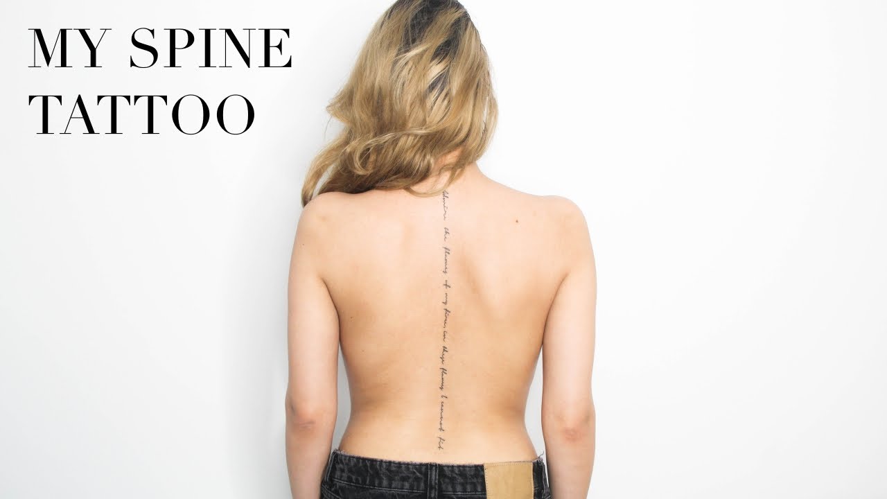 I GOT A SPINE TATTOO! PAIN, MEANING, HEALING, DESIGN