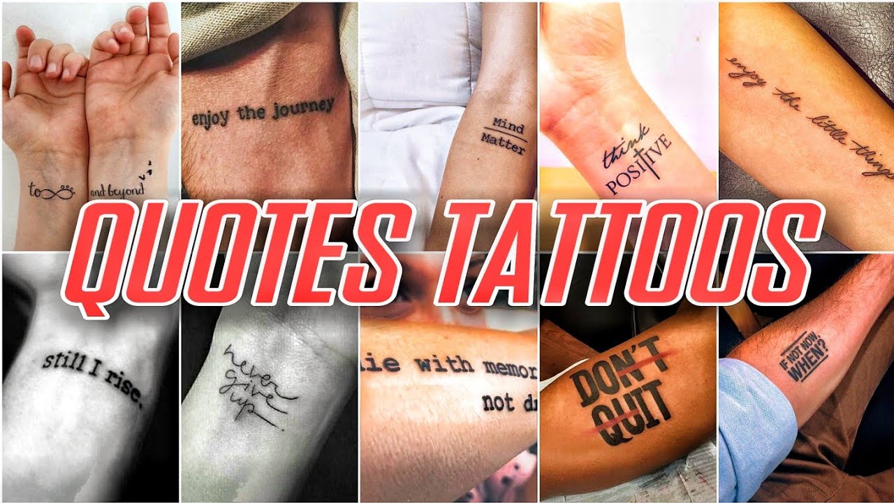 Quote tattoo | Meaningful tattoo