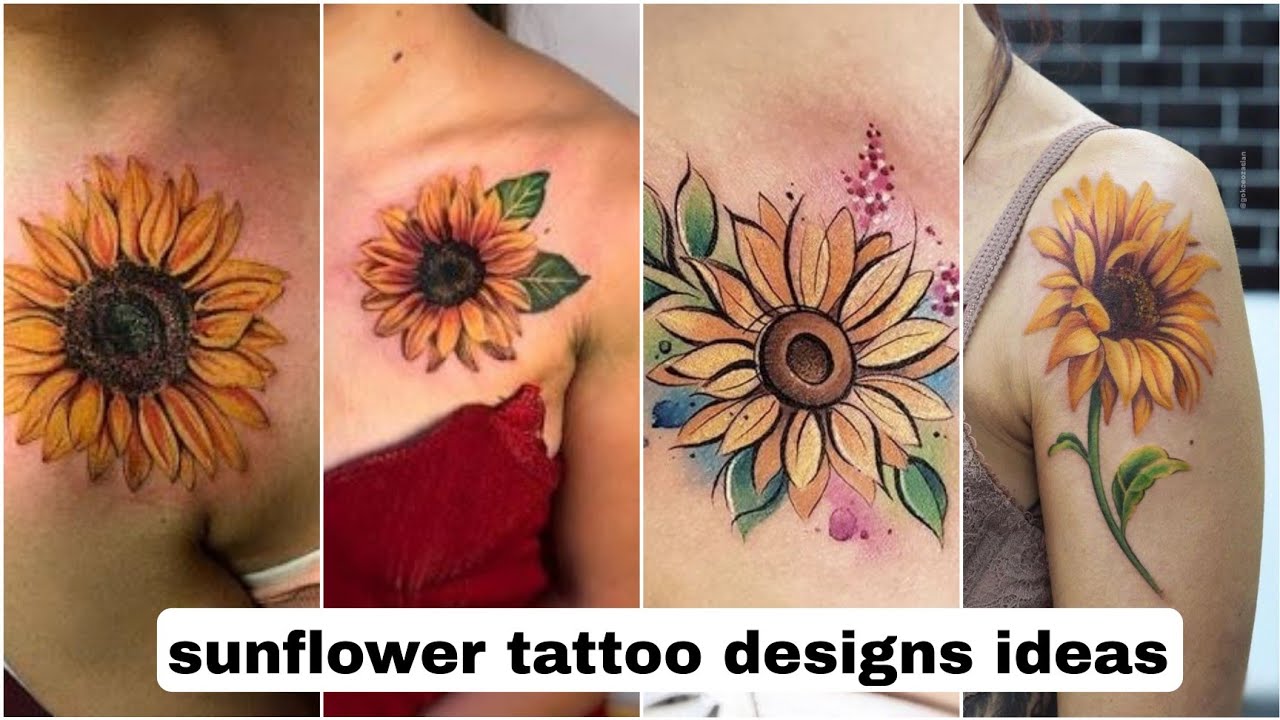 sunflower tattoo designs ideas | sunflower tattoo designs HD video |