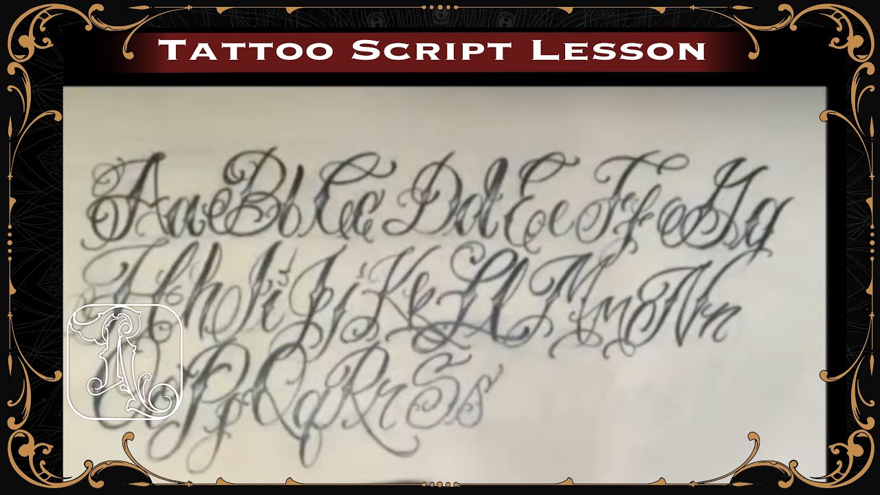 Tattoo Script Practice with Damen Tesch