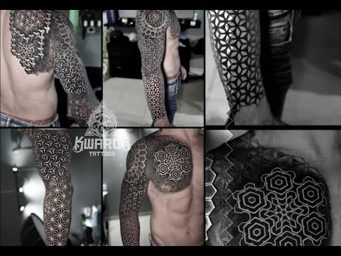 MASSIVE SLEEVE TATTOO COVER UP | GEOMETRIC SLEEVE TATTOO | TATTOO COVER UP | KWAROG TATTOS