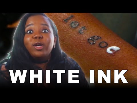 Dark Skinned People Get White Ink Tattoos