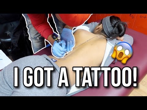 I GOT MY FIRST TATTOO.... ON MY SPINE??! 😱