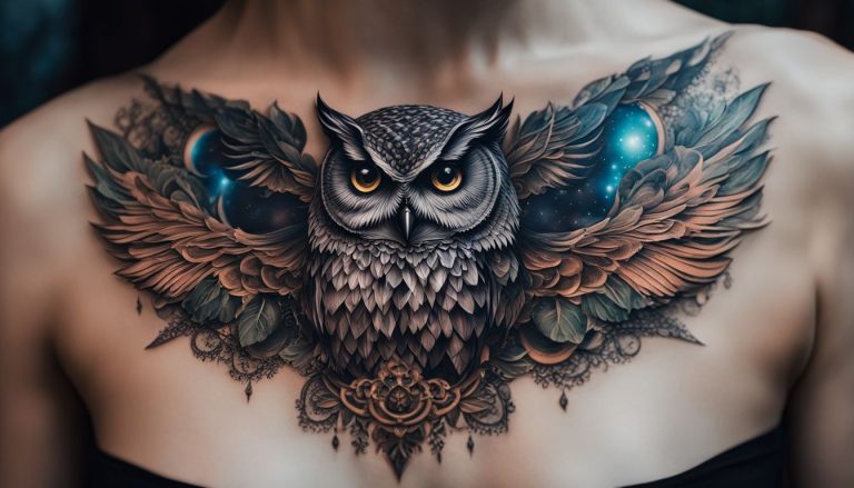 70 Stunning Owl Chest Tattoo Designs for Men – Explore Nocturnal Ink Ideas