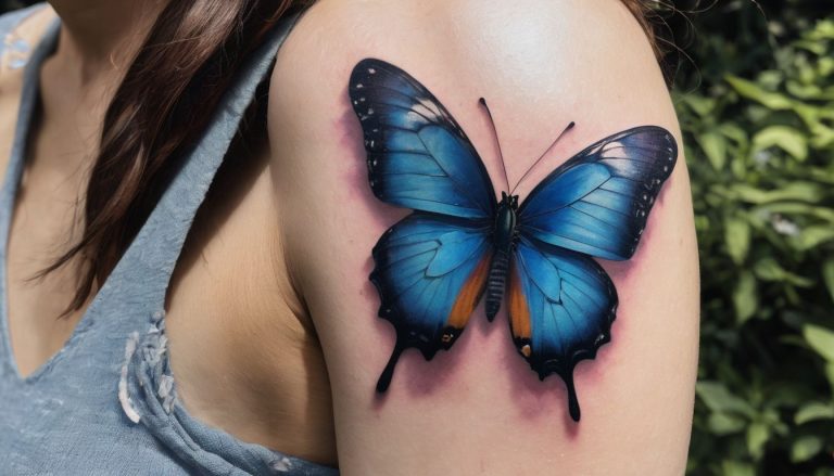 Exploring the Meaning and Symbolism of Blue Butterfly Tattoos