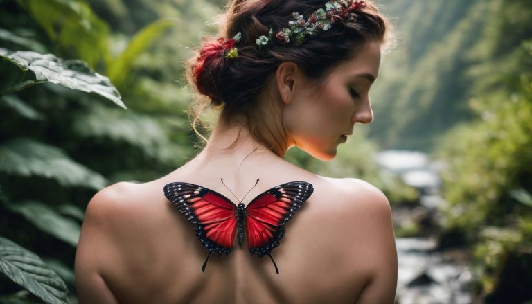 Exploring the Symbolism of a Red Butterfly Tattoo